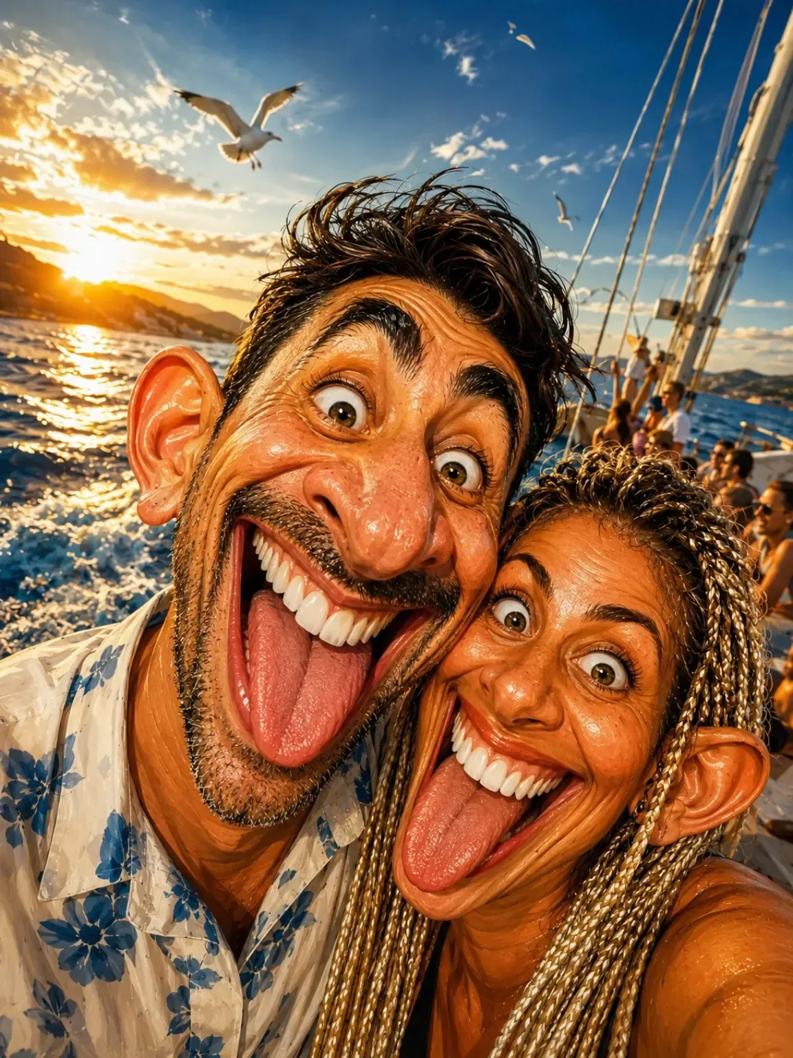 WooWFace Funny couple